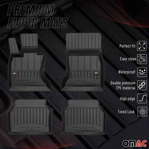 BMW 5 Series Gran Turismo Floor Mat - Omac - Premium TPE - Black - '09-'17